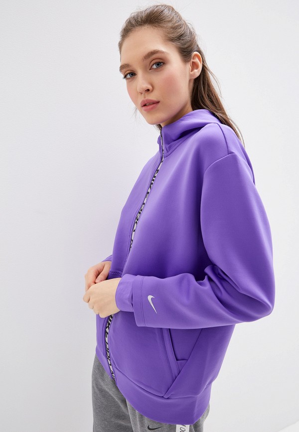 

Толстовка Nike, W NP CLN FLEECE FZ HOODY, Фиолетовый