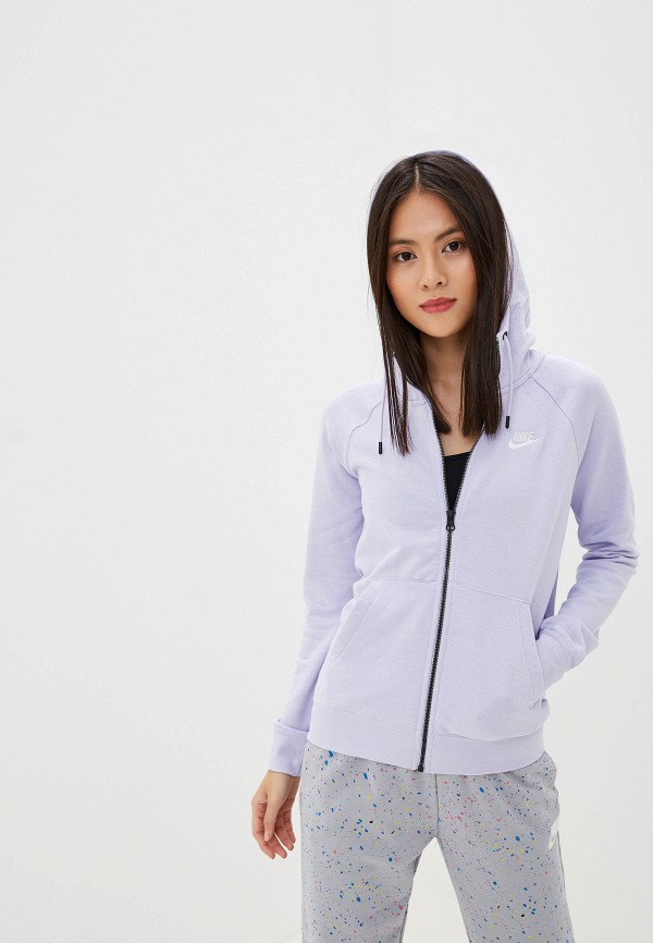 

Толстовка Nike, W NSW ESSNTL HOODIE FZ FLC, Фиолетовый
