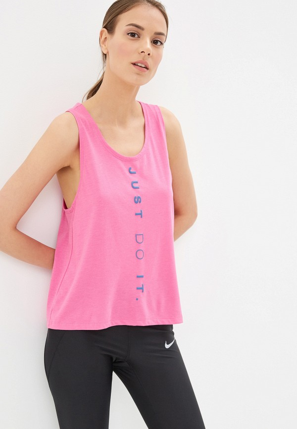 

Майка спортивная Nike, DRI-FIT MILER WOMEN'S RUNNING TANK, Розовый