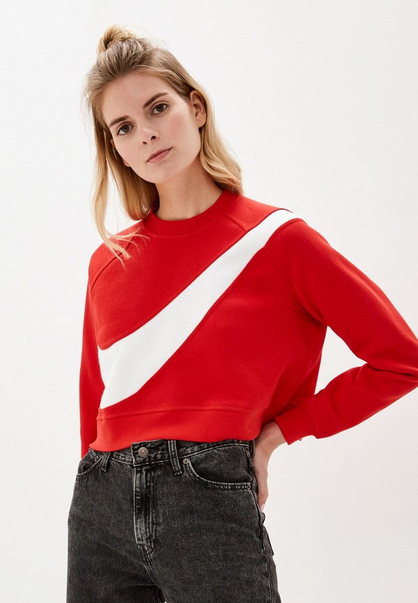 

Свитшот Nike, Красный, Sportswear Swoosh Women's Fleece Crew