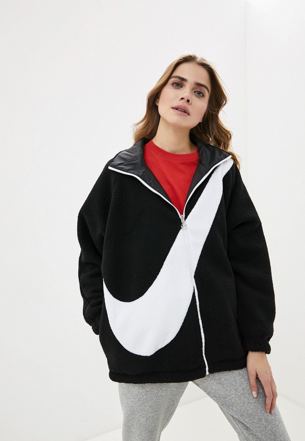 

Куртка утепленная Nike, Черный, W NSW SWSH JKT REV SHERPA