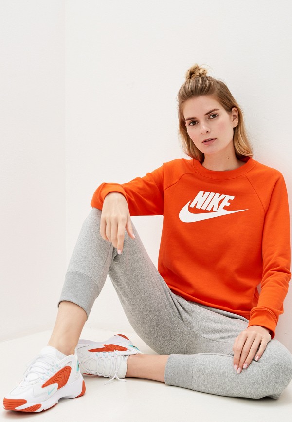 

Свитшот Nike, Оранжевый, Sportswear Essential Women's Fleece Crew