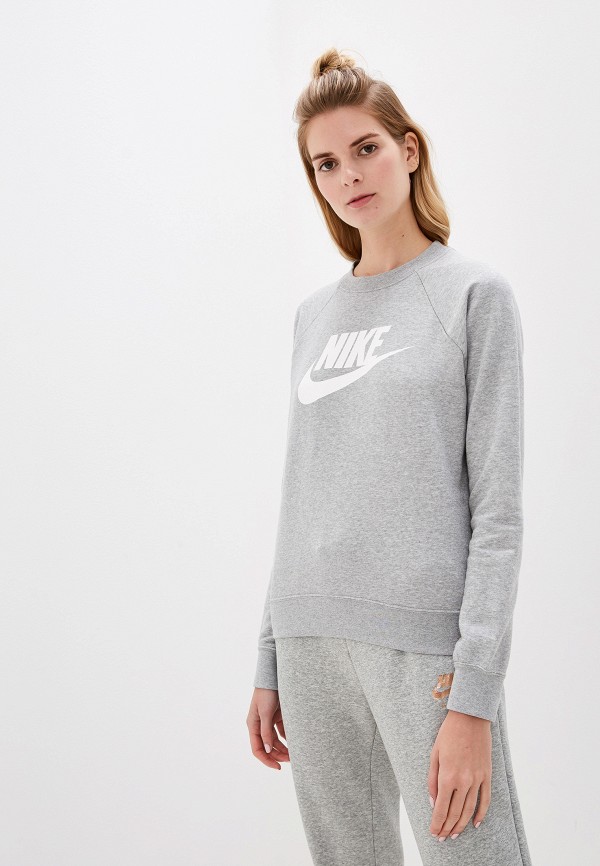 

Свитшот Nike, Серый, Sportswear Essential Women's Fleece Crew