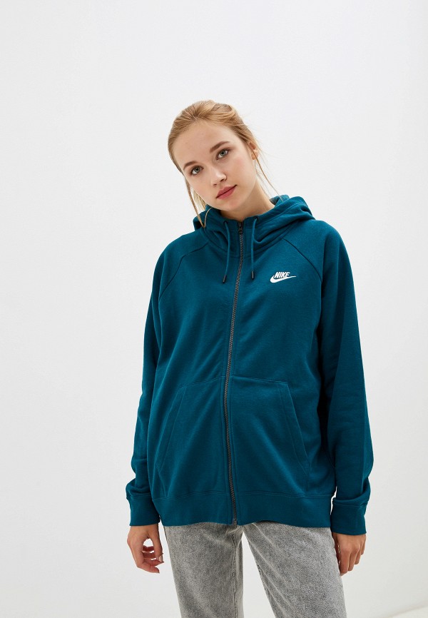 

Толстовка Nike, Зеленый, Sportswear Essential Women's Full-Zip Fleece Hoodie