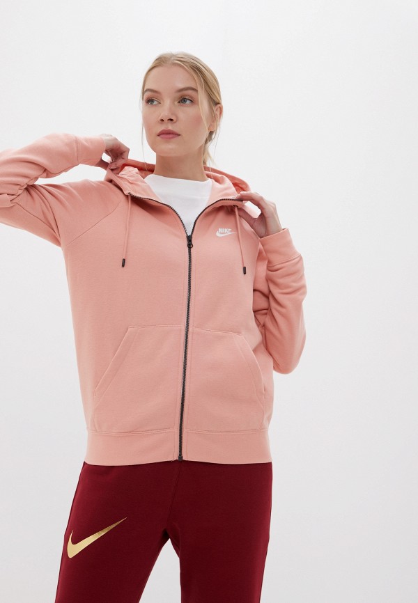 

Толстовка Nike, Розовый, Sportswear Essential Women's Full-Zip Fleece Hoodie