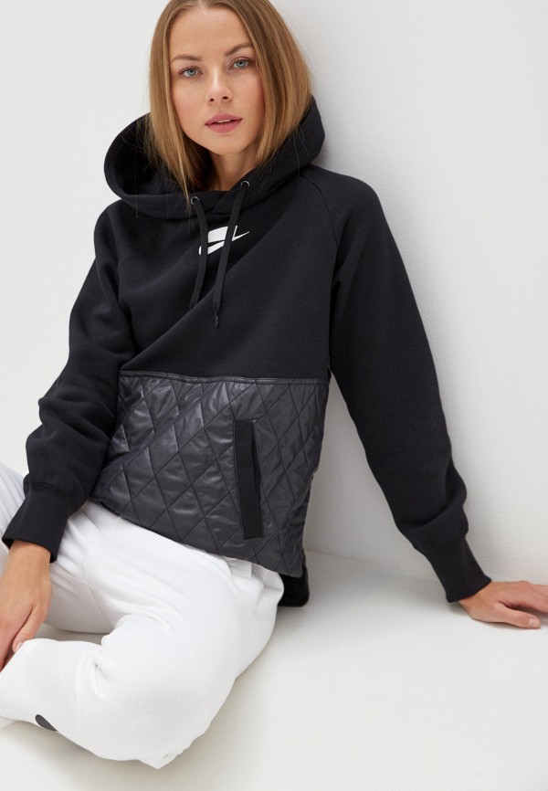 

Худи Nike, Черный, W NSW NSP FLC HOODIE PO QLTD