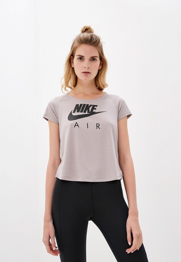

Футболка спортивная Nike, Бежевый, W NK AIR SS TOP MESH