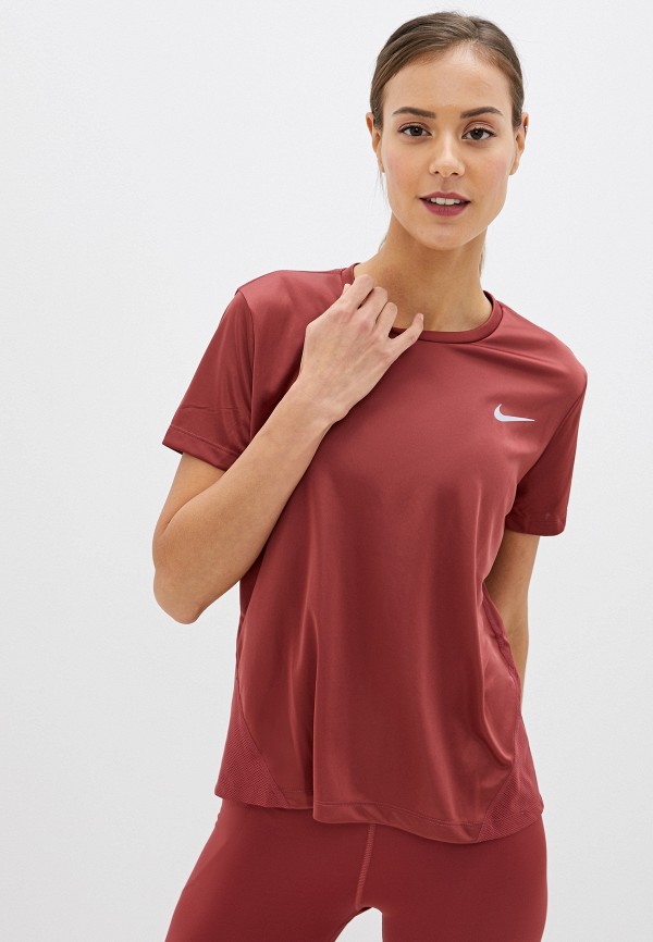 

Футболка спортивная Nike, Коричневый, Miler Women's Short-Sleeve Running Top