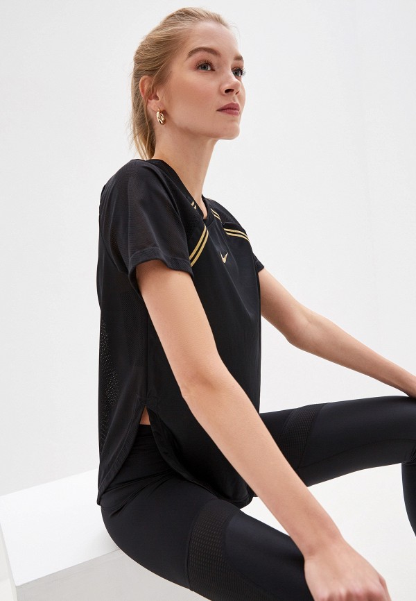 

Футболка спортивная Nike, Черный, W NK TOP SS GLAM