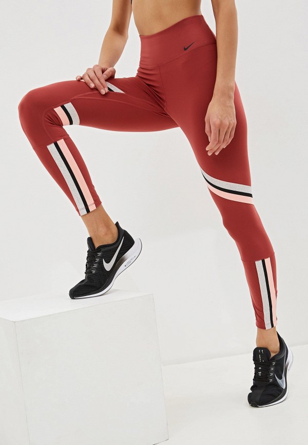

Тайтсы Nike, Бордовый, W NIKE ONE ICON CLSH TP 7/8 TG