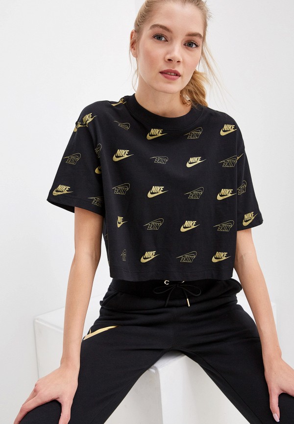 

Футболка спортивная Nike, Черный, Sportswear Women’s Short-Sleeve Crop Top