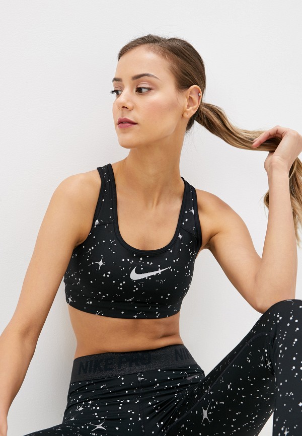 

Топ спортивный Nike, Черный, Nike Women's Medium Support Training Sports Bra