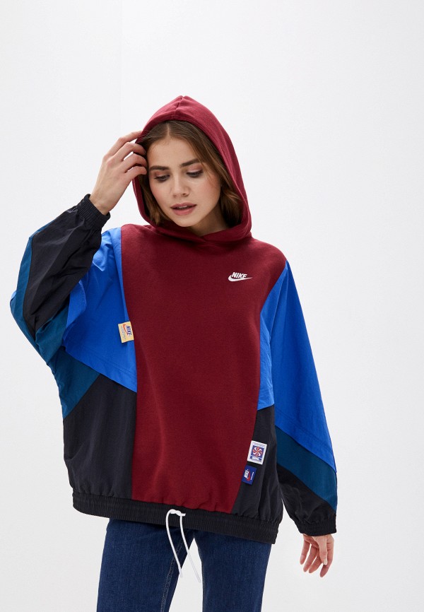 

Худи Nike, Разноцветный, W NSW ICN CLSH PO HOODY MIX OS