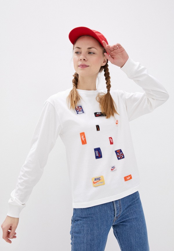 

Лонгслив Nike, Белый, W NSW ICN CLSH LS TOP