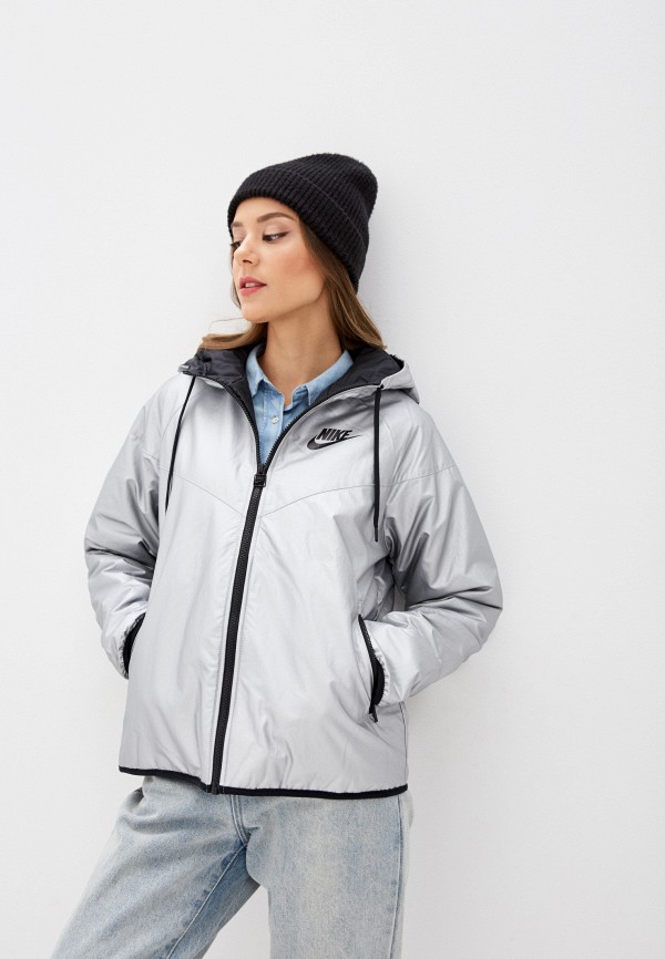 

Куртка утепленная Nike, Серебряный, W NSW SYN FILL WR JKT MTLC