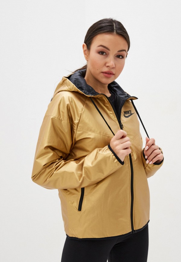 

Куртка утепленная Nike, Золотой, W NSW SYN FILL WR JKT MTLC
