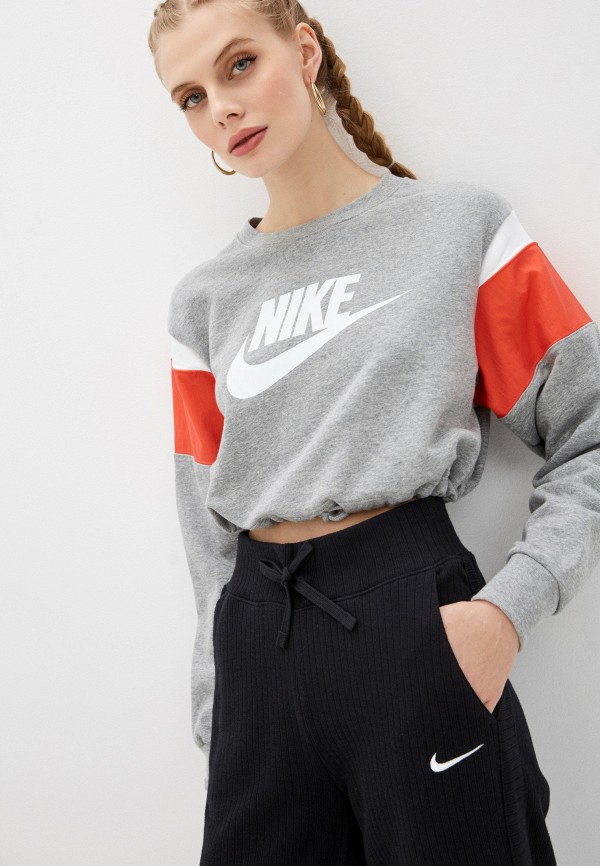 

Свитшот Nike, Серый, W NSW HRTG CREW FLC SB