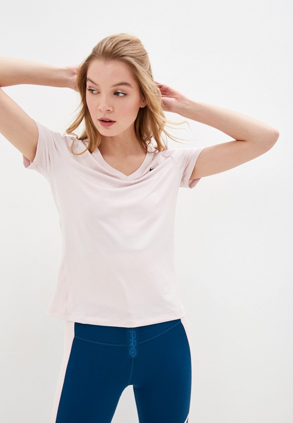 

Футболка спортивная Nike, Розовый, W NK TOP SS VCTY ESSENTIAL