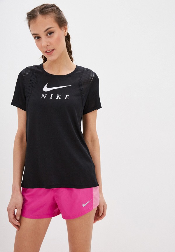 

Футболка спортивная Nike, Черный, W NK RUN TOP SS GX