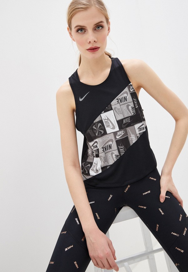 

Майка спортивная Nike, Черный, W NK ICNCLSH SINGLET PR