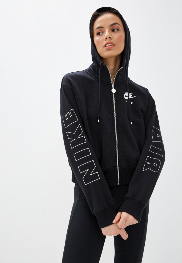 

Толстовка Nike, Черный, W NSW AIR HOODIE FZ FLC BB