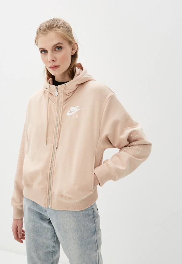 

Толстовка Nike, Бежевый, W NSW AIR HOODIE FZ FLC BB