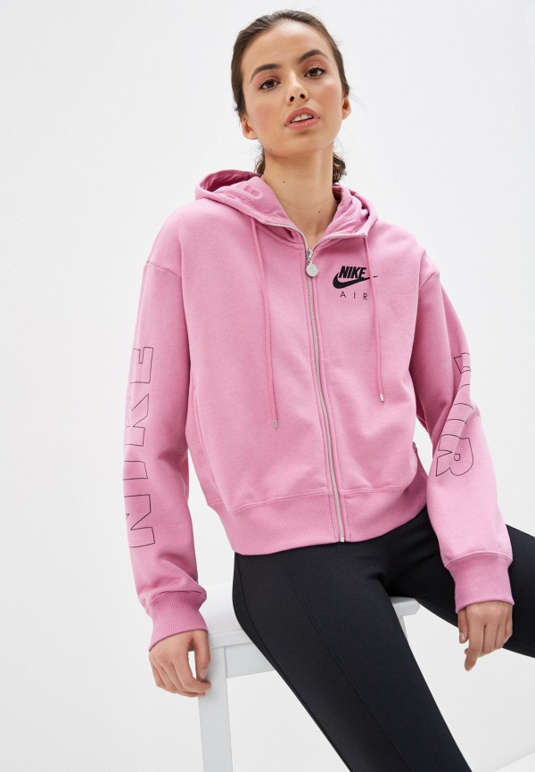 

Толстовка Nike, Розовый, W NSW AIR HOODIE FZ FLC BB