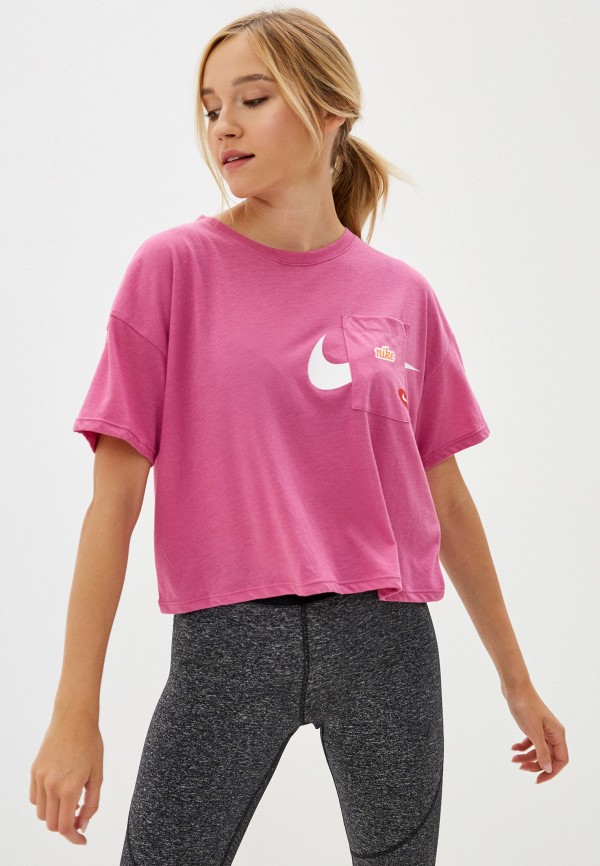 

Футболка спортивная Nike, Розовый, W NK S/S TOP GX ICNCLSH WOW