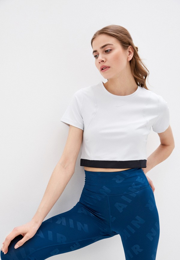 

Топ спортивный Nike, Белый, W NP AEROADPT SS CROP TOP
