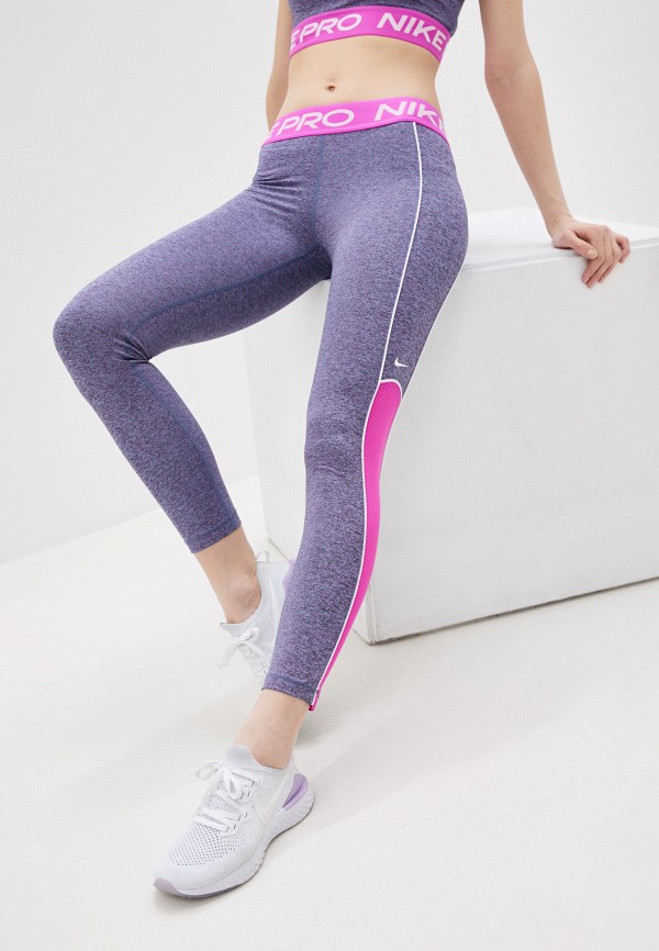 

Тайтсы Nike, Фиолетовый, W NP TGHT SPACE DYE