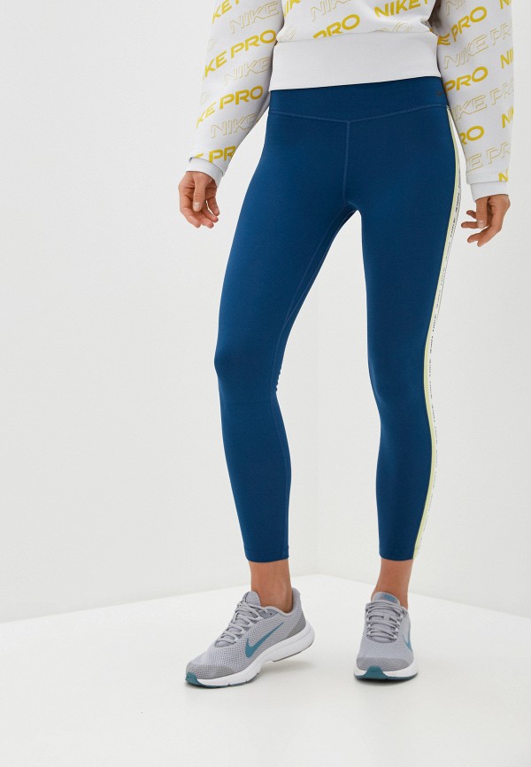 

Тайтсы Nike, Синий, W NIKE ONE TGHT CROP NOVELTY