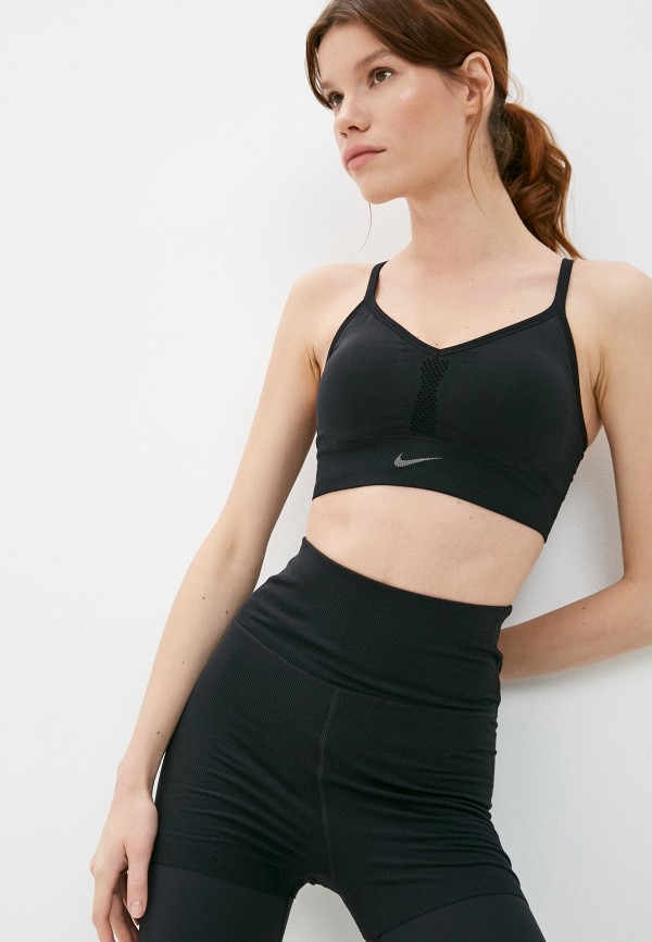 

Топ спортивный Nike, Черный, NIKE INDY SEAMLESS BRA