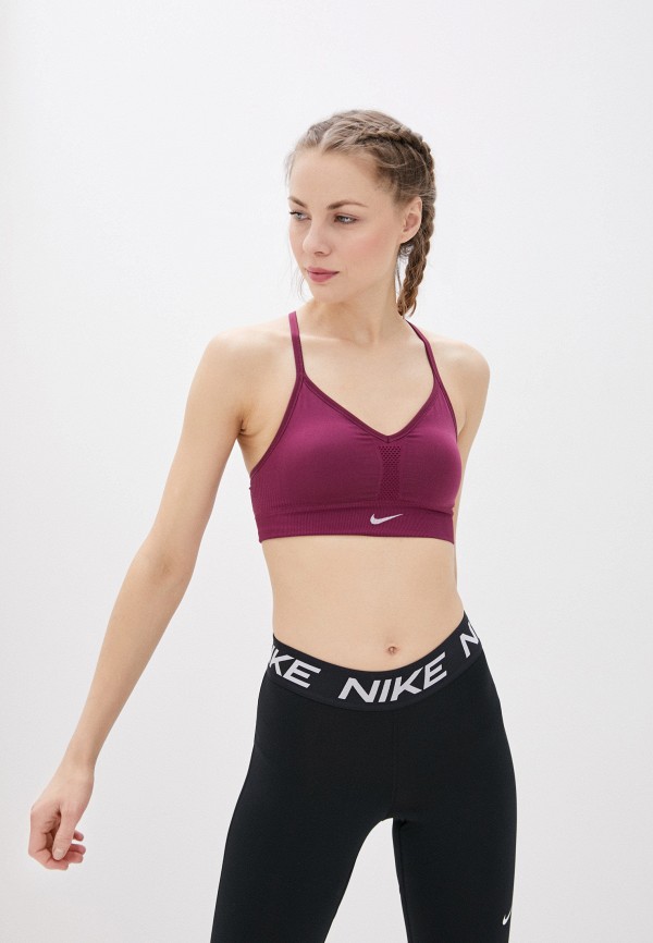 

Топ спортивный Nike, Фиолетовый, NIKE INDY SEAMLESS BRA