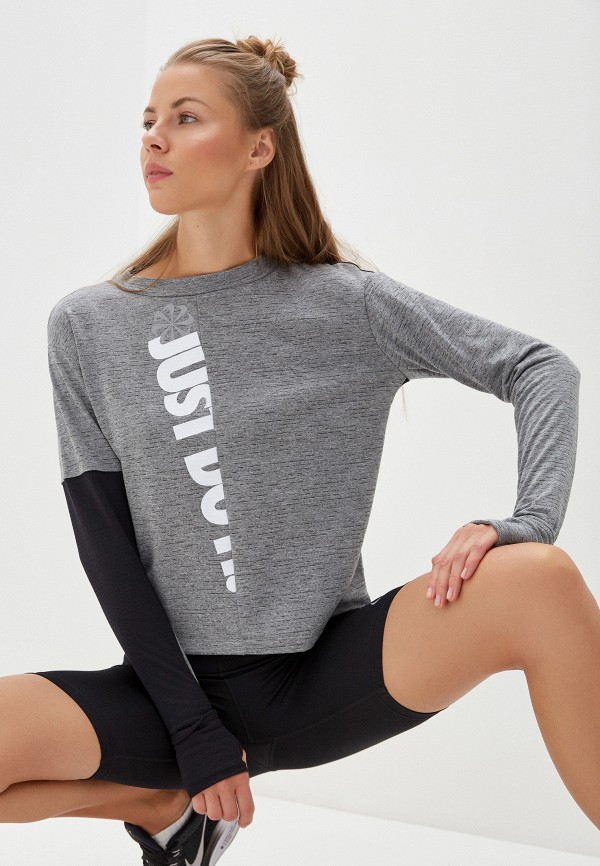 

Лонгслив спортивный Nike, Черный, W NK ICNCLSH SPHR TOP CREW