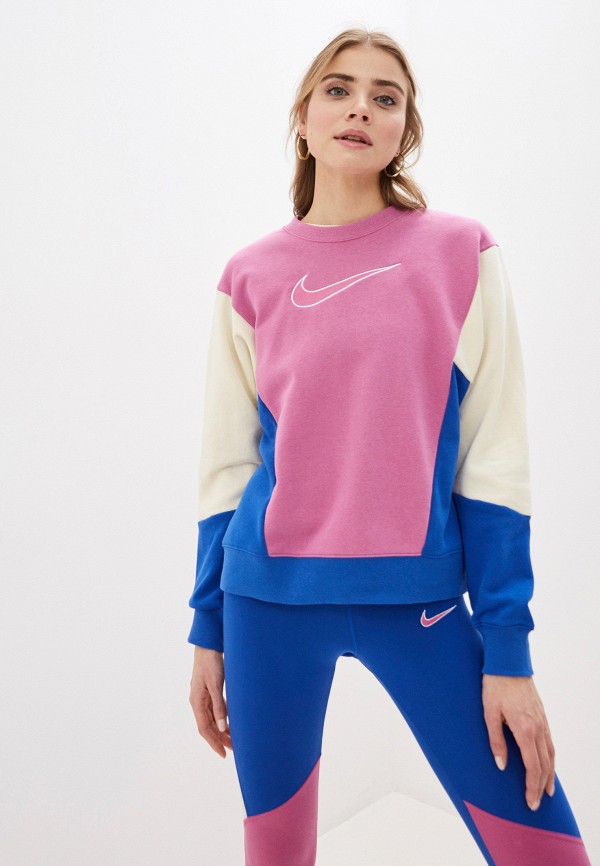 

Свитшот Nike, Розовый, W NSW CREW HBR FT CB