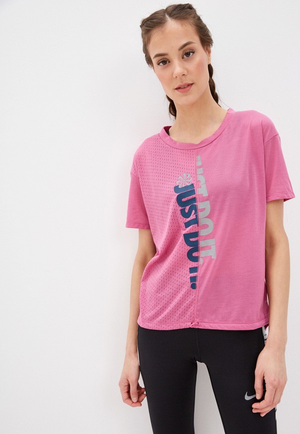 

Футболка спортивная Nike, Розовый, W NK ICNCLSH TOP SS