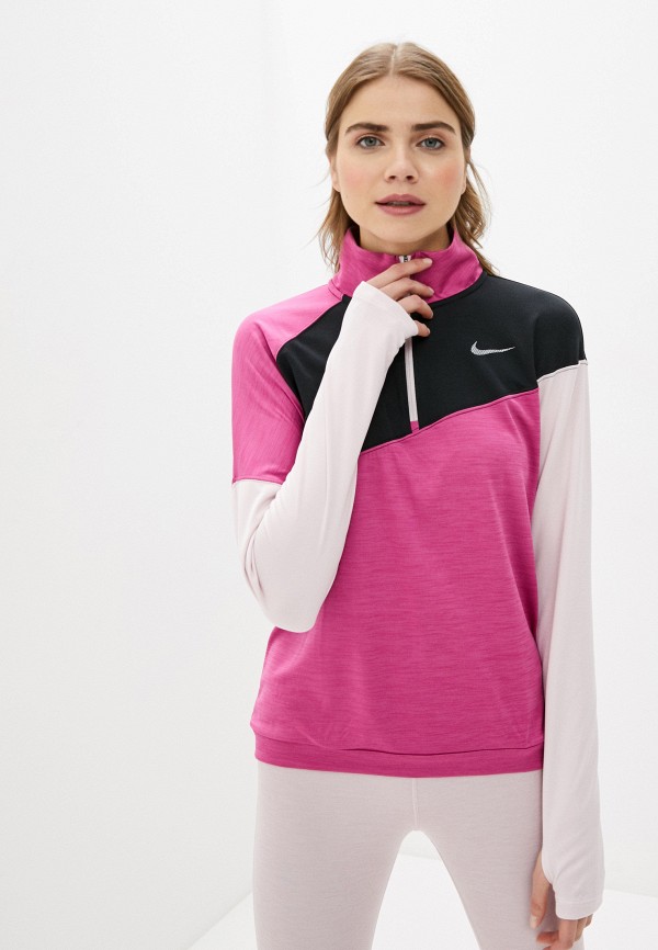 

Лонгслив спортивный Nike, Розовый, W NK ICNCLSH TOP MIDLAYER