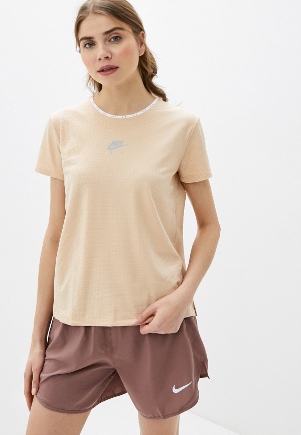 

Футболка спортивная Nike, Бежевый, W NK AIR TOP SS