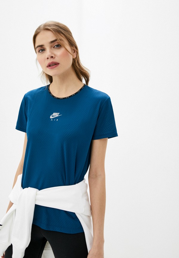 

Футболка спортивная Nike, Синий, W NK AIR TOP SS