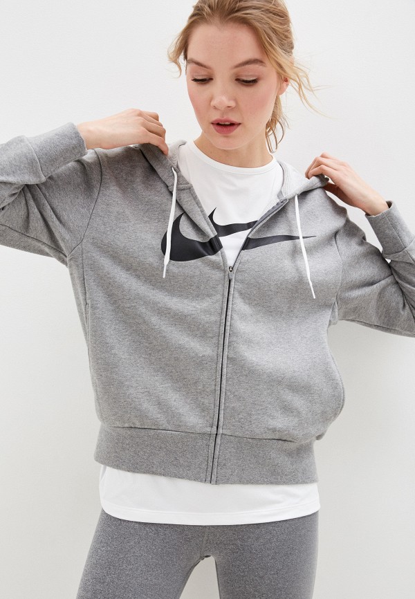 

Толстовка Nike, Серый, W NK DRY GET FIT FC FZ H ES GX