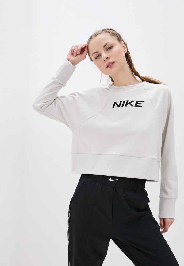 

Свитшот Nike, Серый, W NK DRY GET FIT FC CW CP EL G