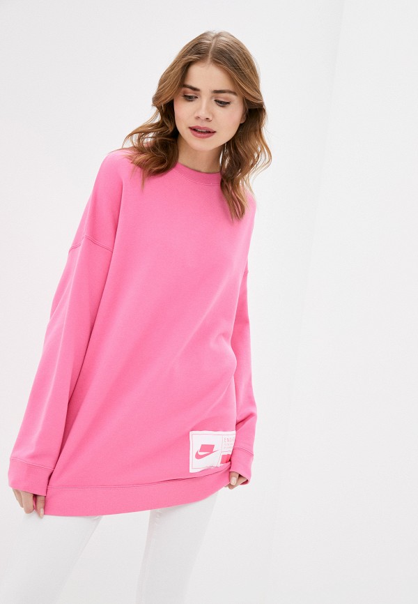 

Свитшот Nike, Розовый, W NSW NSW FLC CREW OVERSIZE