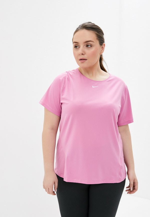 

Футболка спортивная Nike, Розовый, W NP TOP SS ALL OVER MESH PLUS
