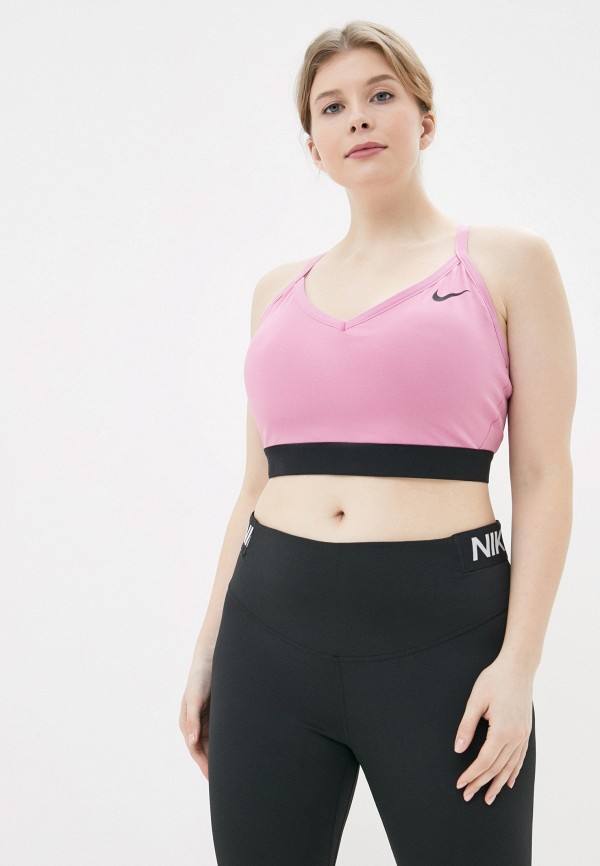 

Топ спортивный Nike, Розовый, NIKE INDY PLUS SIZE BRA