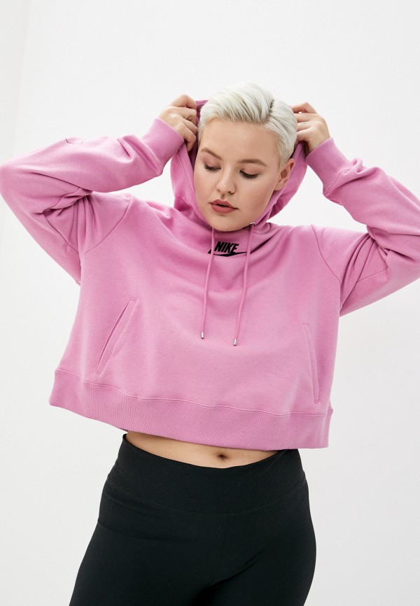 

Худи Nike, Розовый, W NSW AIR HOODIE FLC BB PLUS