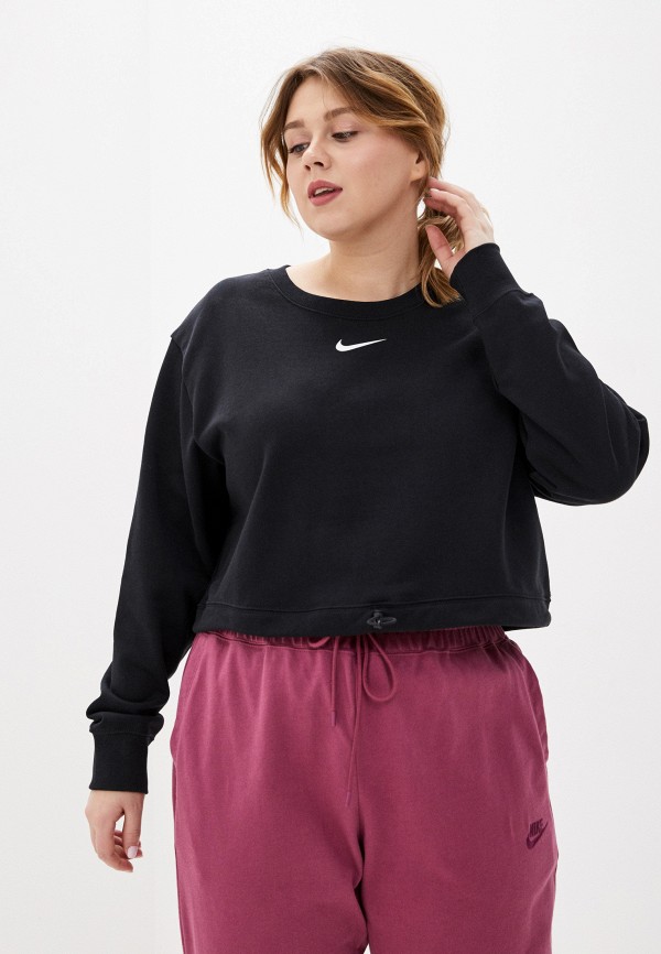 

Свитшот Nike, Черный, W NSW SWSH CREW FT PLUS