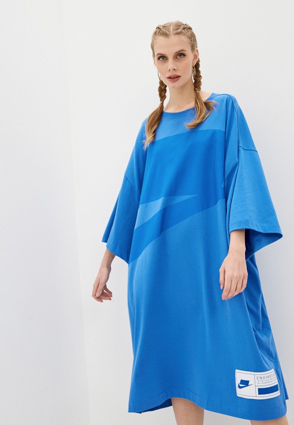 

Платье Nike, Голубой, W NSW NSW DRESS SS OVERSIZE