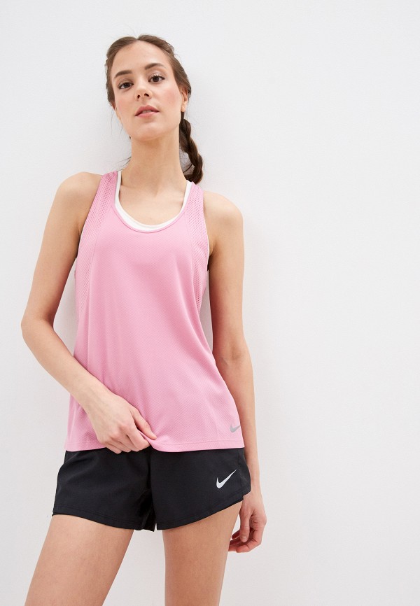 

Майка спортивная Nike, Розовый, W NK RUN TANK