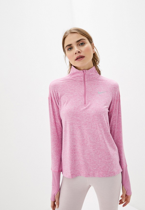 

Лонгслив спортивный Nike, Розовый, W NK ELMNT TOP HZ