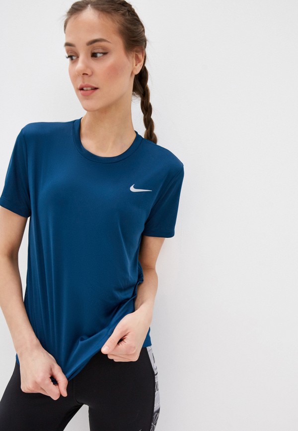 

Футболка спортивная Nike, Синий, W NK MILER TOP SS
